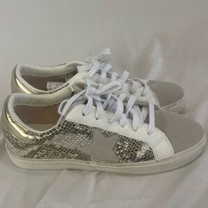 Vintage Havana Womens KATE RO Gold Snake Fashion Sneaker Sz 10 NWOT